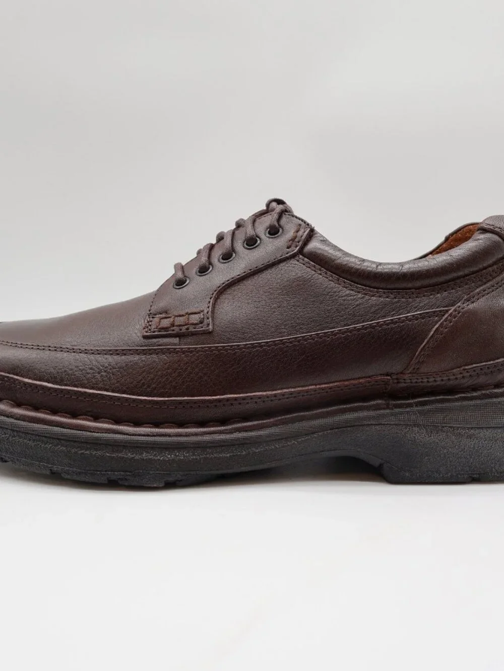 Hush Puppies Summit Persimmon Mens 8.5 Brown Leather Casual Oxfords